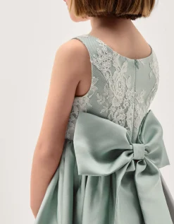 Juno Lace Bodice Party Dress Green