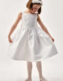 Juno Lace Bodice Party Dress Ivory