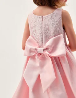 Juno Lace Bodice Party Dress Pink