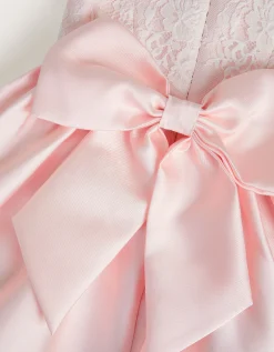 Juno Lace Bodice Party Dress Pink