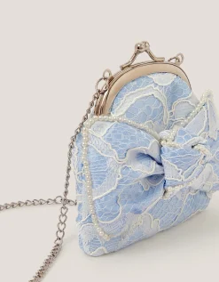 Lace Bow Bridesmaid Bag