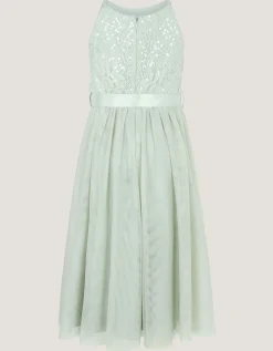 Lacey Sequin Truth Dress Green