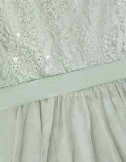 Lacey Sequin Truth Dress Green