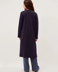 Leah Longline Cardigan Blue