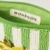 Lemon Beaded Pouch