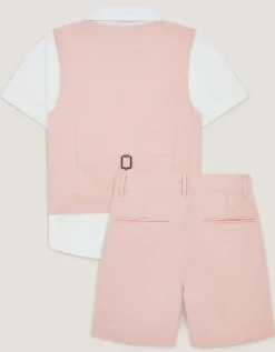 Leo 4-Piece Short Suit Pink