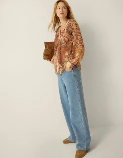 Lillian Wide Leg Jeans Blue