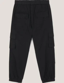 Lined Cargo Trousers Black