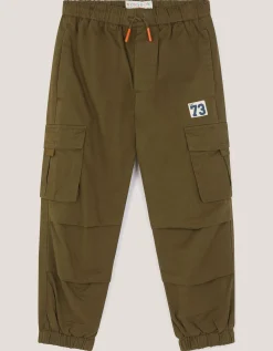 Lined Cargo Trousers Green