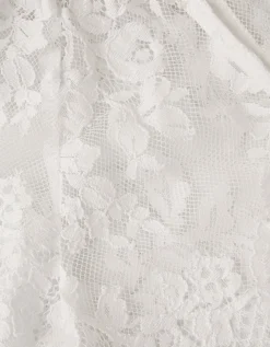 Lola Lace Short Sleeve Cover Up Ivory