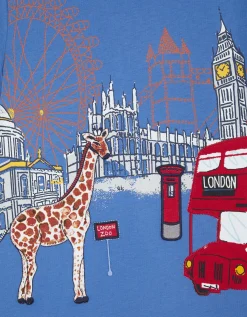 London Zoo Graphic T-Shirt Blue