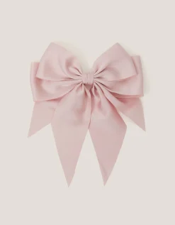 Long Tiered Satin Bow Hair Clip