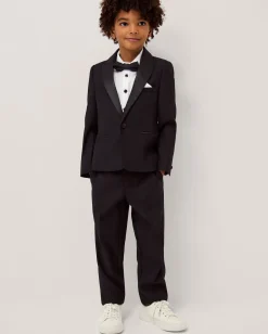 Luca 4-Piece Tuxedo Suit Black