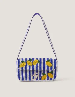Lyra Lemon Beaded Bag