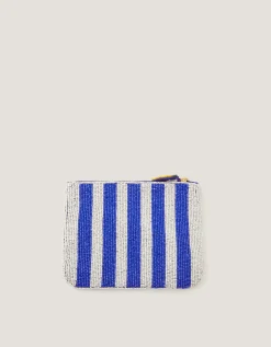 Lyra Lemon Beaded Pouch