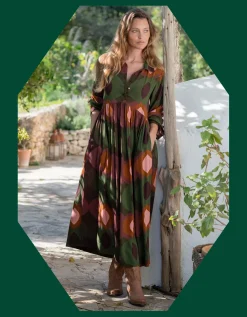 Lyrical Sisters Lola Bubble Print Maxi Dress Multi