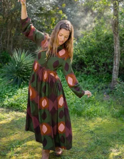 Lyrical Sisters Lola Bubble Print Maxi Dress Multi