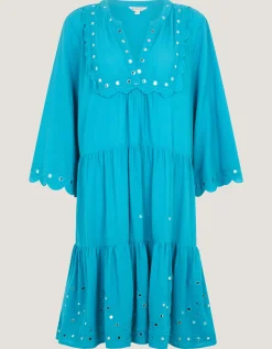 Maddie Mirror Midi Kaftan Teal