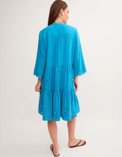Maddie Mirror Midi Kaftan Teal