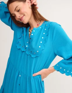 Maddie Mirror Midi Kaftan Teal