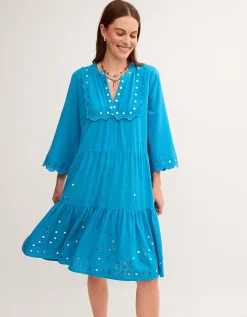 Maddie Mirror Midi Kaftan Teal