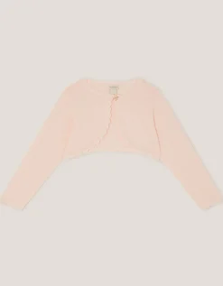 Maeve Bow Button Cardigan Pink