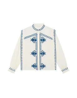 Maison Hotel Phillipa Embroidered Blouse White