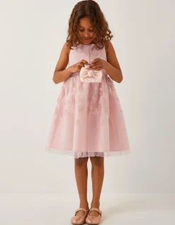 Mapel Butterfly Tulle Dress Pink