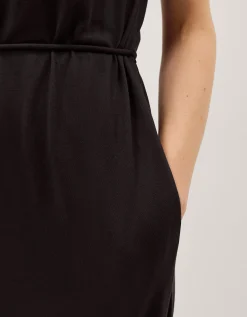Matilda Embroidered Balloon Leg Jumpsuit Black