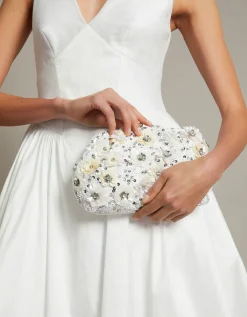 Mia Floral Embellished Clutch Bag