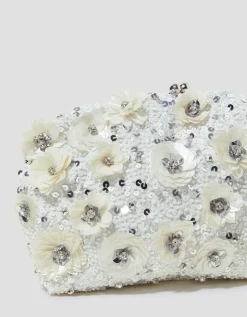 Mia Floral Embellished Clutch Bag