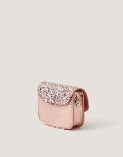 Mini Glitter Bow Metallic Bag