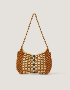 Mira Wooden Bead Shoulder Bag