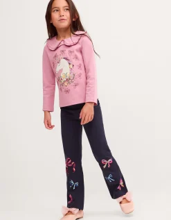 Mon Cheri Kick Flare Leggings Blue