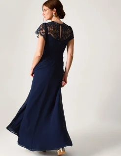 Monica Lace Bridesmaid Dress Blue