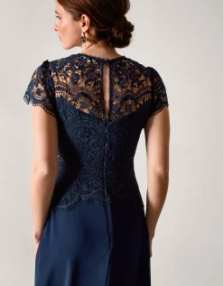 Monica Lace Bridesmaid Dress Blue