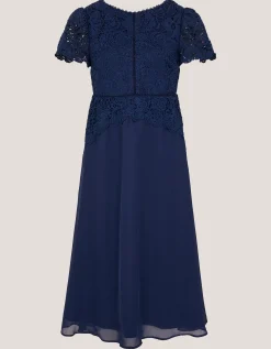 Monica Lace Prom Dress Blue