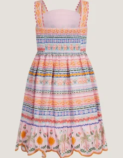 Monsoon x Charlie Taylor Print Tiered Dress Ivory