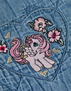 Monsoon x My Little Pony Chambray Quilted Waistcoat Blue