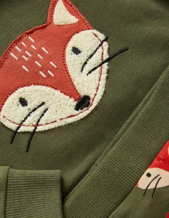 Newborn Fox Jumper & Leggings Set Green