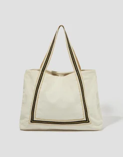 Nia Stripe Strap Tote Bag