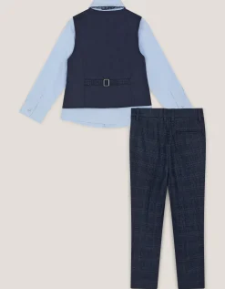 Oliver Check 4-Piece Suit Blue