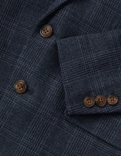 Oliver Check Pocket Detail Blazer Blue