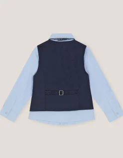 Oliver 3-Piece Check Suit Blue
