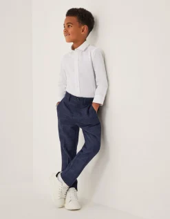 Oliver Smart Check Trousers Blue