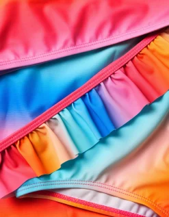 Ombré Bikini Set & Skirt Multi