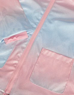 Ombré Shimmer Raincoat Pink