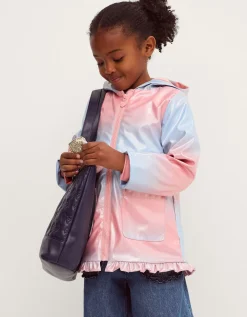 Ombré Shimmer Raincoat Pink