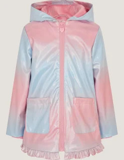 Ombré Shimmer Raincoat Pink