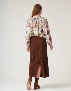 One Hundred Stars Cornucopia Pussybow Blouse Ivory